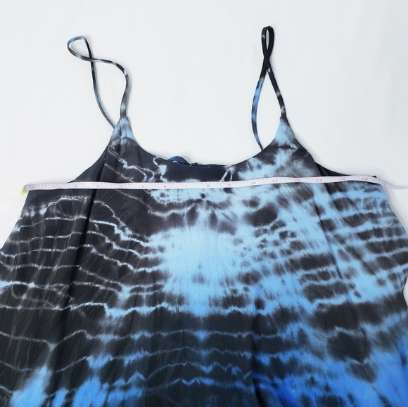 NWT Patterson J Kincaid Tie-dye Layered Sun Dress Blue Ombre - Picture 8 of 13